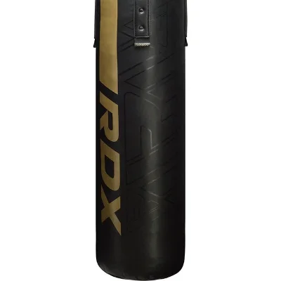 RDX Sports F6 Kara Sari Seritli Boks Kum Torbasi Seti (Bos) + Boks Eldiveni ve Aski Zinciri